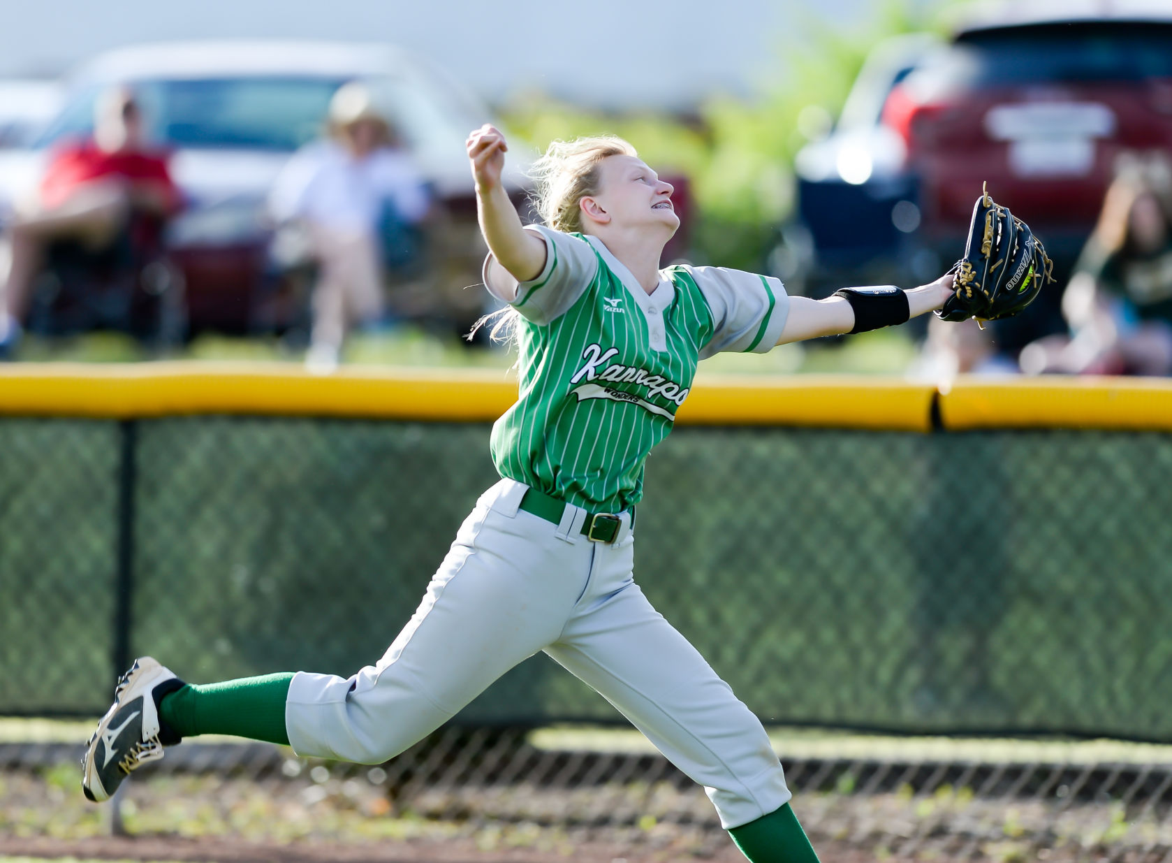 Friday night softball action